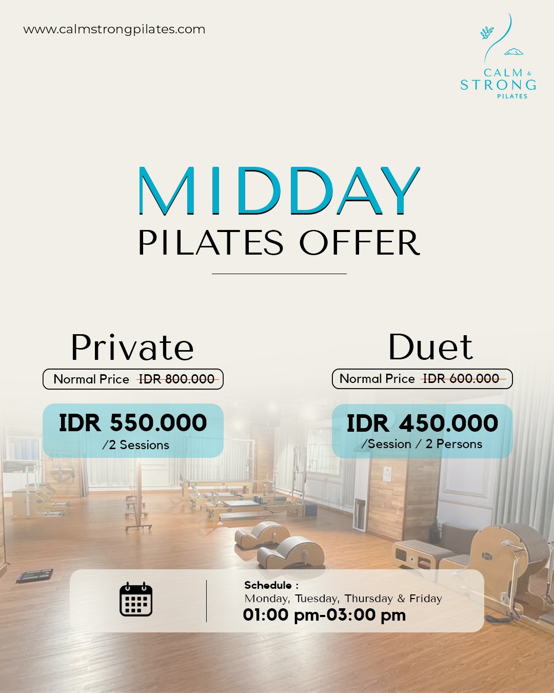 MIDDAY PILATES OFFER